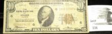 Series 1929 $10 National Currency The Federal Reserve Bank of Chicago, Illinois, Serial No. G0203394