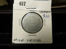 Milk House / 1875 / University/ Ave / 2311 Windsor, Ave., 20 / Checks / Good For / ½ /Gallon / Ice C