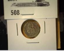 1830 Bolivia ½ Sol 1-Year Type Coin.