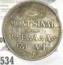 Mont Sinai R.E.A.A. VI 39mm Masonic Medal.
