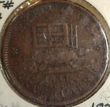 1837 Hard Times Token Turtle with Safe Executive Experiment.