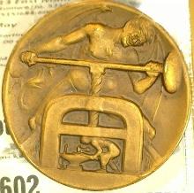 1932 German, Devil Screwing Down the Workers Bronze Medal.