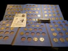1936 Buffalo Nickel on Card & (2) Partial Sets 74-Coins 1938-1961 Jefferson Nickels No Silver or 195
