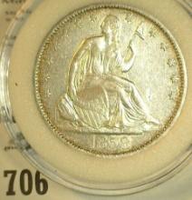 1858 New Orleans Mint U.S. Seated Liberty Half Dollar. Super High Grade. Encapsulated.