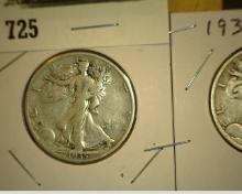 Pair of 1935 S Walking Liberty Half Dollars. VG+.