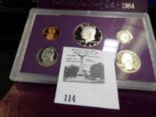1984 S Proof Set, original as issued.