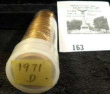 (1) 1971 D Gem UNC BU ROLL Lincoln Cents
