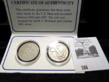 1941 P & 45 P Walking Liberty Half Dollar World War II Collection.