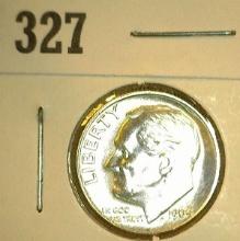 1964 D Roosevelt Silver Dime, Gem BU.