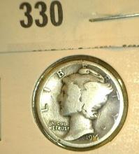 1916 S Mercury Dime, Good +.