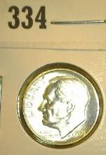 1960 D Silver Roosevelt Dime, Brilliant Uncirculated.