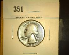 1938 S Washington Quarter, Good.