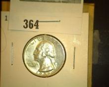 1955 D Washington Quarter, AU.