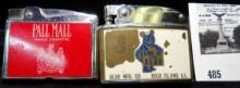 Wellington & Continental Cigarette Lighters. Pall Mall Famous Cigarettes & Bear Mfg. Co.