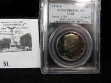 1976 S clad Kennedy Half Dollar PCGS slabbed PR69DCAM Clad.