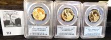 George Washington PCGS PR70DCAM Dollar, Franklin Pierce PCGS PR69DCAM Dollar, & Herbert Hoover PCGS