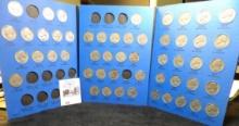 1938-61 D Partial Set of Jefferson Nickels in a blue Whitman folder.