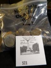 (200+-) Denver Mint Buffalo Nickels without dates.