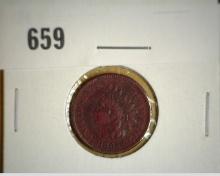 1865 Indian Head Cent, Very Fine.