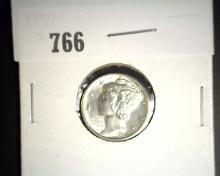 1941 S Mercury Dime, Brilliant Uncirculated.