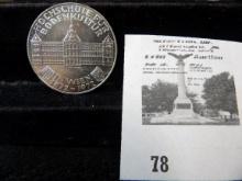 1872-1972 Austria Silver 50 Schilling, Hochscule Fur/BodenKultur/Inwein.