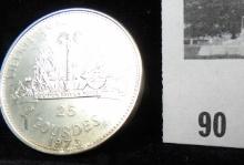 1973 Republic of D'Haiti Proof Silver 25 Gourdes.