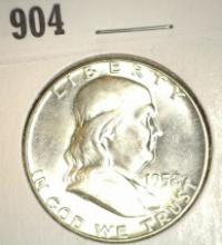 1952 P Franklin Half Dollar, Brilliant Uncirculated.