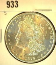 1879 S Morgan Silver Dollar, Brilliant uncirculated.