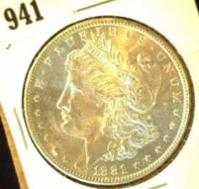 1881 S Morgan Silver Dollar, Brilliant Uncirculated.