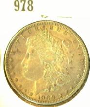 1900 P Morgan Silver Dollar with Natural toning. EF.