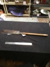 antique Japanese tool iron saw