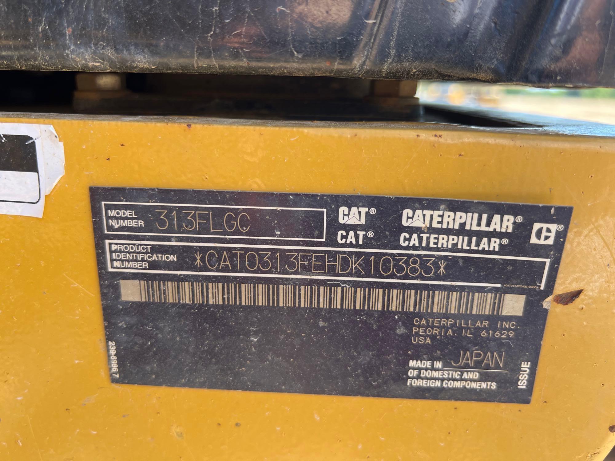2019 CATERPILLAR 313FL GC EXCAVATOR