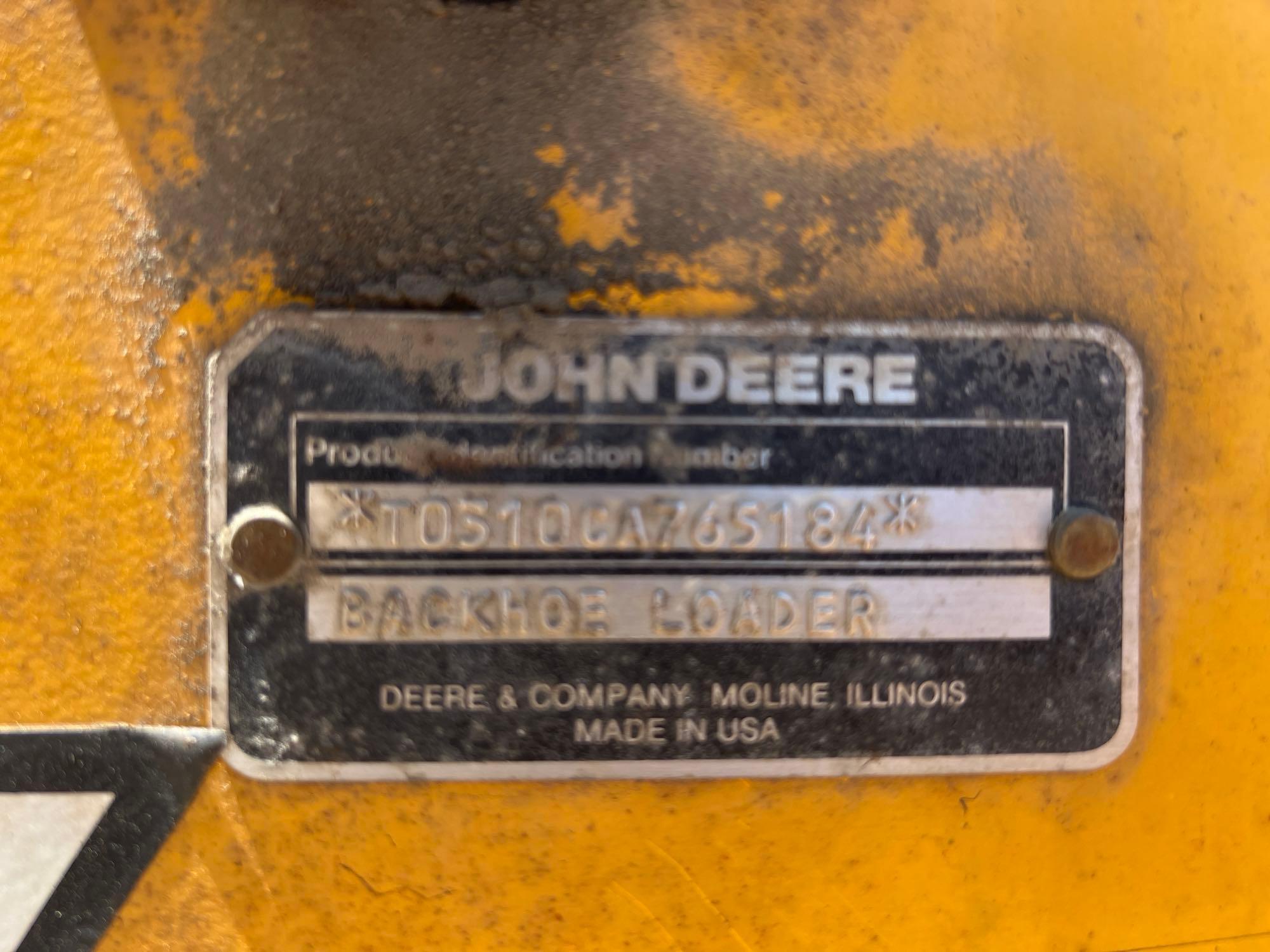 1990 JOHN DEERE 310C BACKHOE