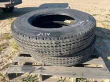 (2) 10R22.5 TIRES ONLY