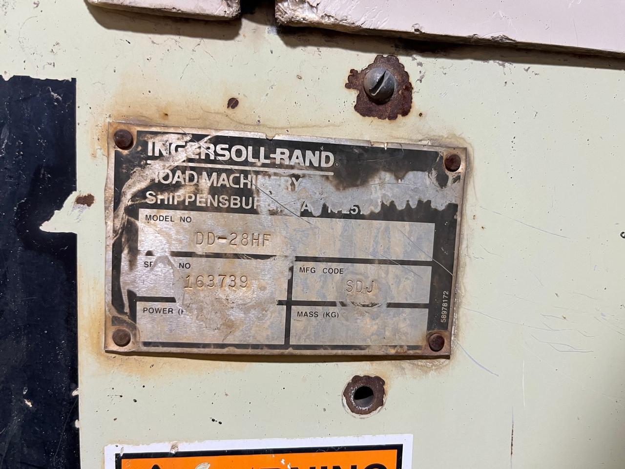 Ingersoll Rand DD-28HF Compactor