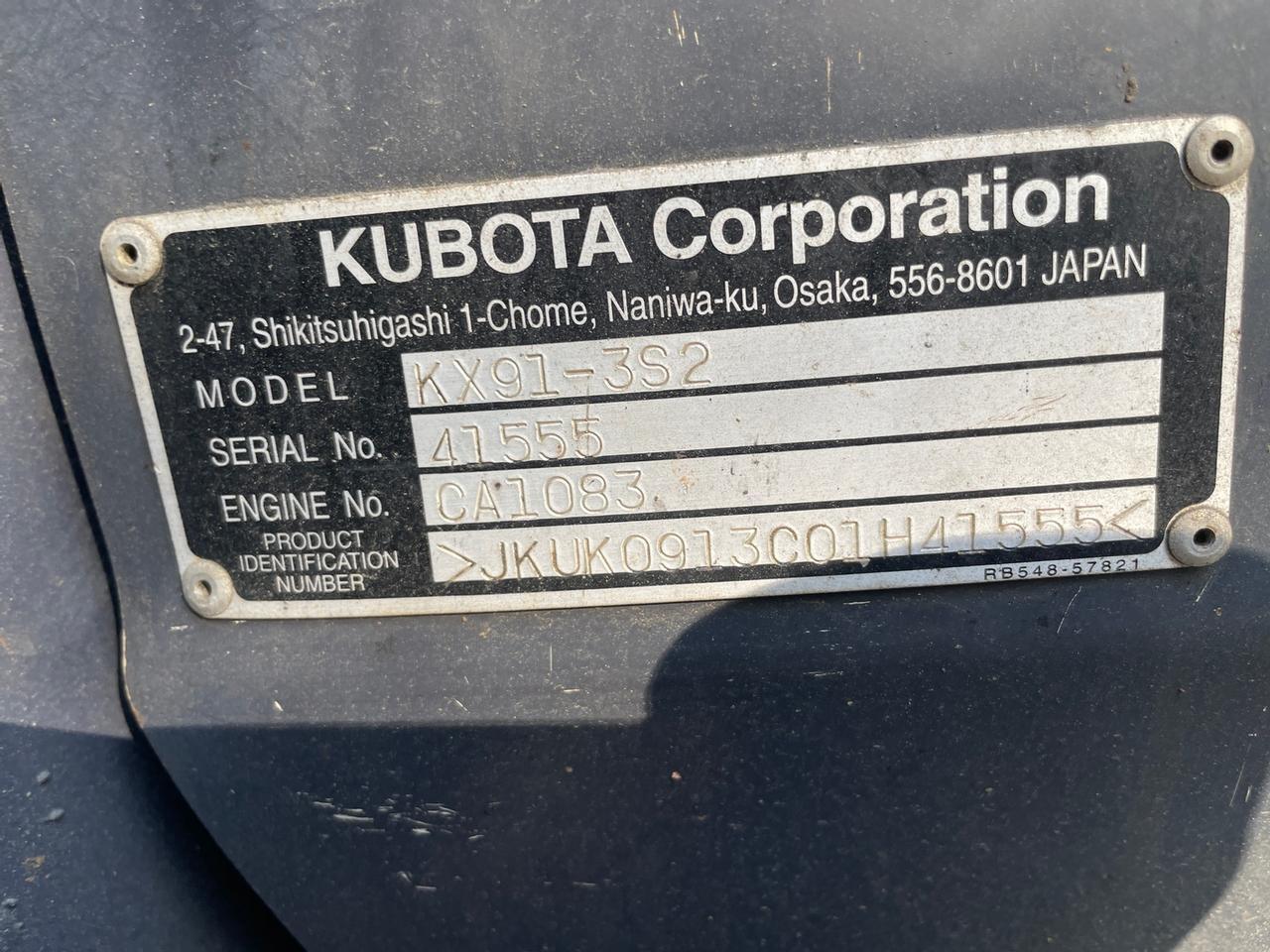 2012 Kubota KX91-3 Super Series 3