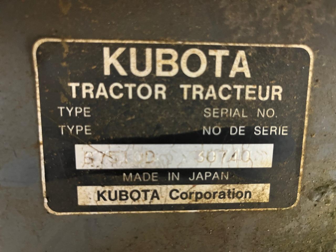 Kubota B7510 Compact Tractor