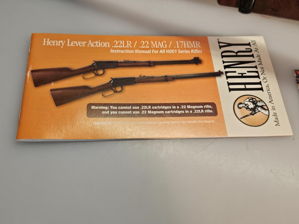 Henry .22 Lever Action Rifle