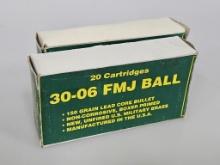 FMJ Ball 30-06 20ct Lead Core/Boxer Primed Ammo (2