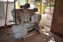 INGERSOLL RAND 25HP TANK MOUNTED AIR COMPRESSOR NOT IN USE