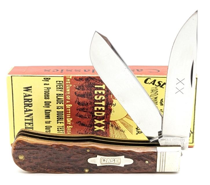 1992 Case XX Classic Jig Bone Jumbo Trapper Knife