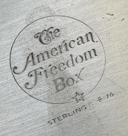 Sterling Silver The American Freedom Box