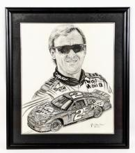 Rusty Wallace Sketch By Robert Stephan Simon