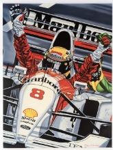 Colin Carter "The Last Victory" Senna Canvas Print