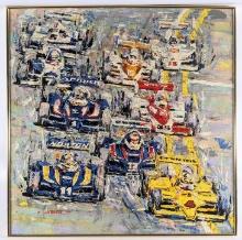 1980 Indy 500 Original Painting By Ron Burton