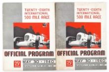(2) 1940 Indianapolis 500 Official Program's