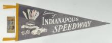 1960s Indianapolis 500 Speedway Race Pennant