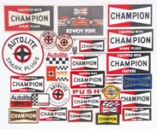 Autolite & Champion Spark Plug Decals & Patches