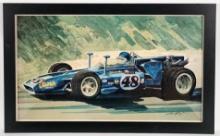 1971 Dan Gurney Indycar Print By Don Getz