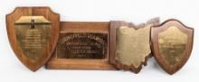 (3) Vtg Motorcycle Club Event Award Plaques